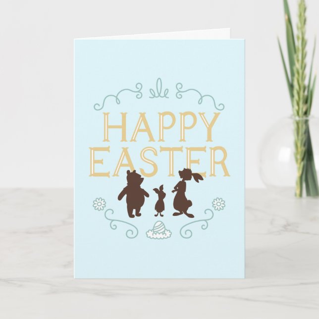 Happy Easter from Winnie The Pooh and Friends Card (Front)