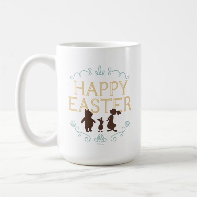 Happy Easter from Winnie The Pooh and Friends Coffee Mug (Left)