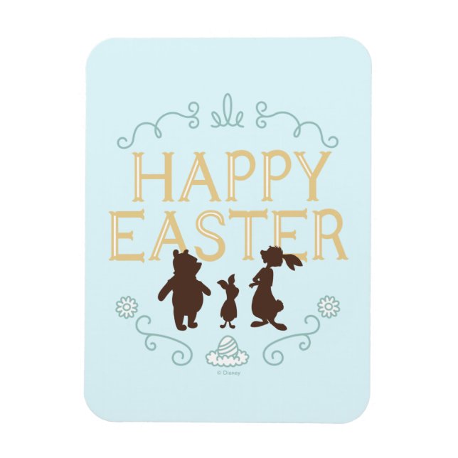 Happy Easter from Winnie The Pooh and Friends Magnet (Vertical)