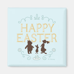 Happy Easter from Winnie The Pooh and Friends Magnet