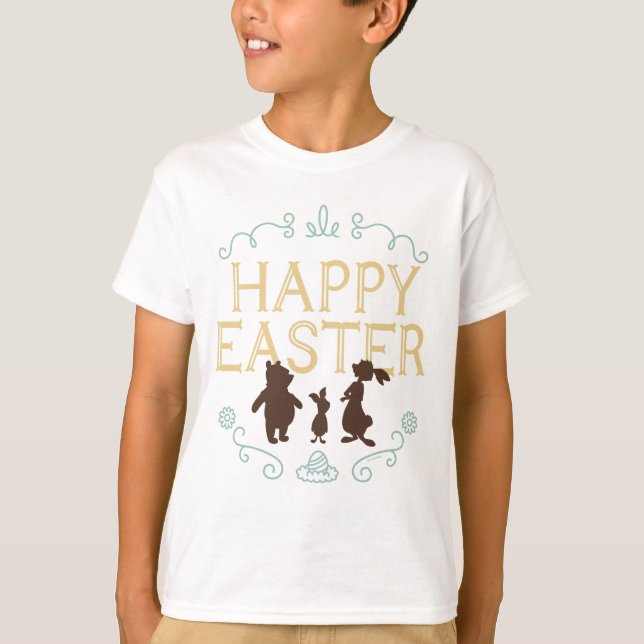 Happy Easter from Winnie The Pooh and Friends T-Shirt (Front)