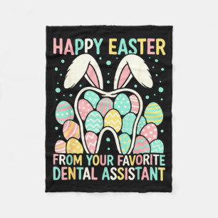 Happy Easter From Your Favorite Dental Istant Funn Fleece Blanket