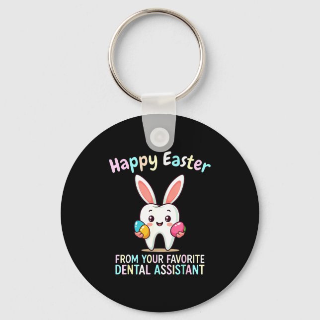 Happy Easter From Your Favorite Dental Istant Funn Keychain (Front)