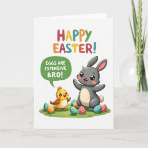 Happy Easter Funny Chick Card