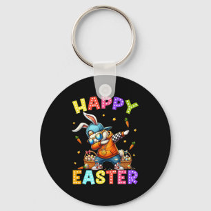 Happy Easter Funny Dabbing Bunny Dab Dance Rabbit  Keychain