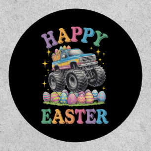 Happy Easter Funny Monster Truck Crush Eggs Patch