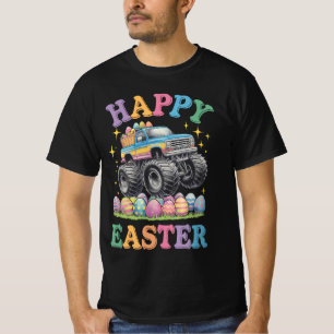 Happy Easter Funny Monster Truck Crush Eggs T-Shirt