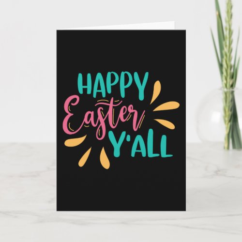 Happy Easter Funny Quote Girls Woman Gift Card