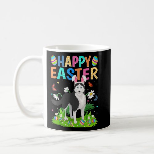 Happy Easter Funny Siberian Husky Dog Easter Sunda Coffee Mug