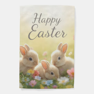 Happy easter garden flag