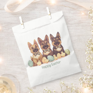 Happy Easter German Shepherd Dogs Favor Bag