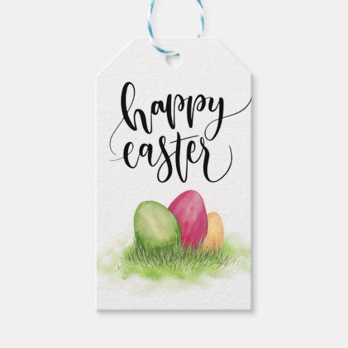 Happy easter gift tag