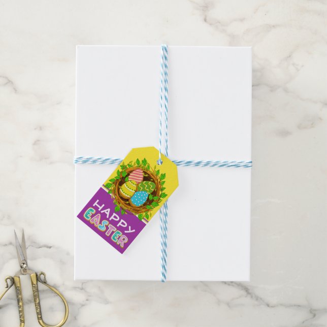 Happy Easter Gift Tags (With Twine)