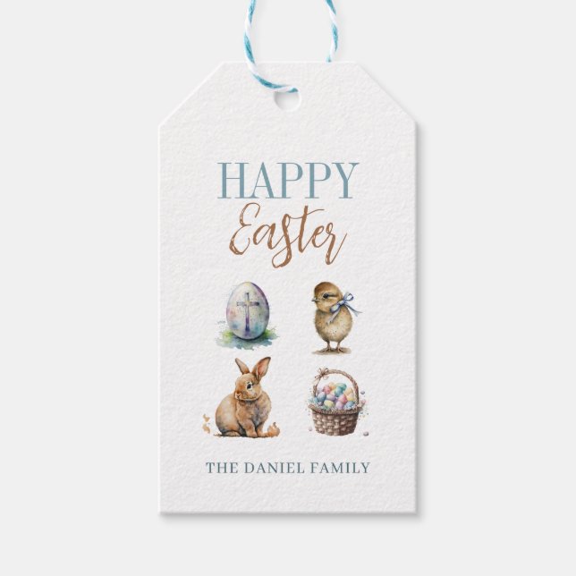 Happy Easter Gift Tags (Front)