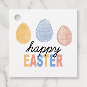 Happy Easter Gift Tags, Easter Egg Favor Tags,  Tags