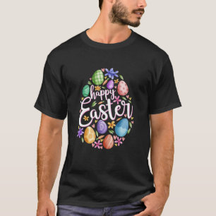 Happy Easter Gifts For Women Girls Easter Colorful T-Shirt