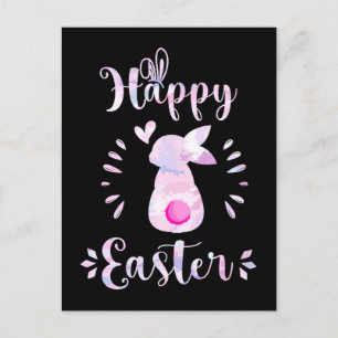 Happy Easter Girls Women Cute Bunny Lover Postcard