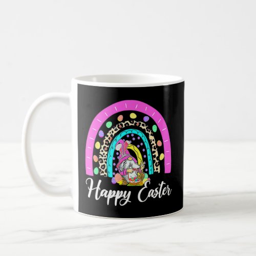 Happy Easter Gnome Bunny Leopard Rainbow Family Ea Coffee Mug