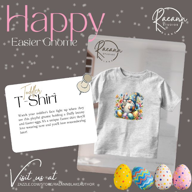Happy Easter Gnome Toddler T-Shirt (Creator Uploaded)