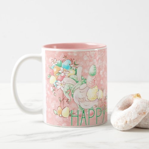 Happy Easter Gnome Two_Tone Coffee Mug