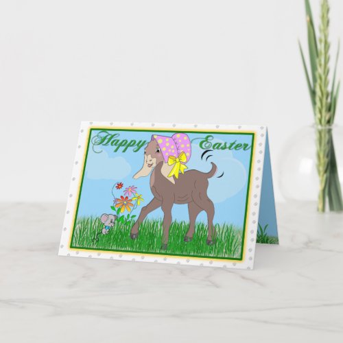 Happy Easter Goat Card