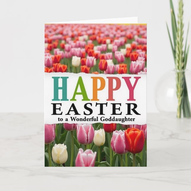 Happy Easter Goddaughter Card (Front)