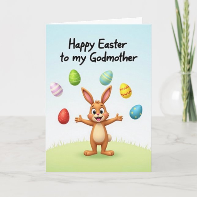 Happy Easter Godmother Card (Front)