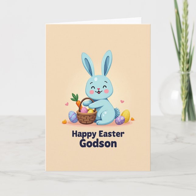 Happy Easter Godson Card (Front)