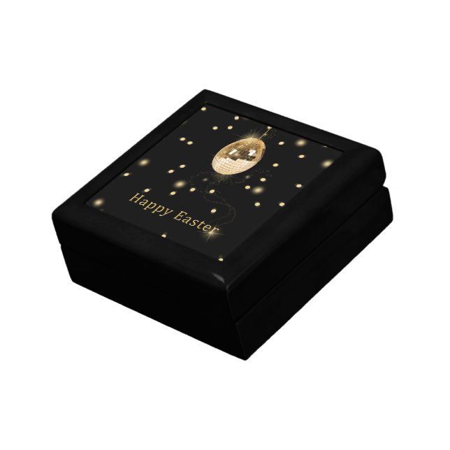 Happy Easter Gold Disco Ball Gift Box (Side)