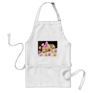 Happy Easter Golden Retriever Adult Apron