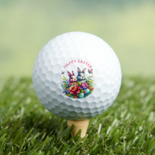 Happy easter golf balls