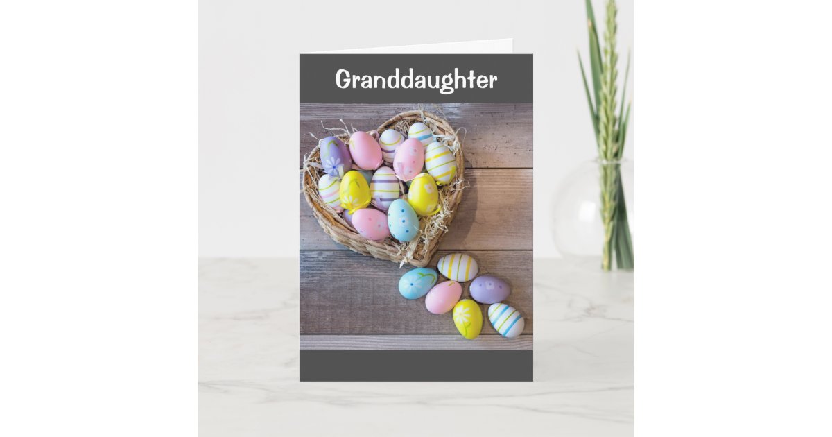 ***HAPPY EASTER GRANDDAUGHTER*** EASTER CARD Zazzle