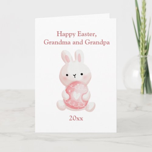 Happy Easter Grandma and Grandpa Photo  Card