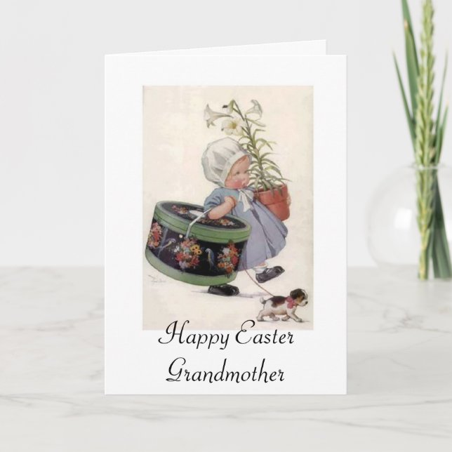 Happy Easter Grandmother - Greeting Card (Front)
