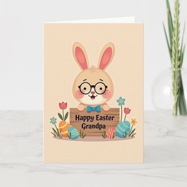 Happy Easter Grandpa Card (Front)