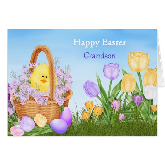 Happy Easter Grandson Card | Zazzle.com