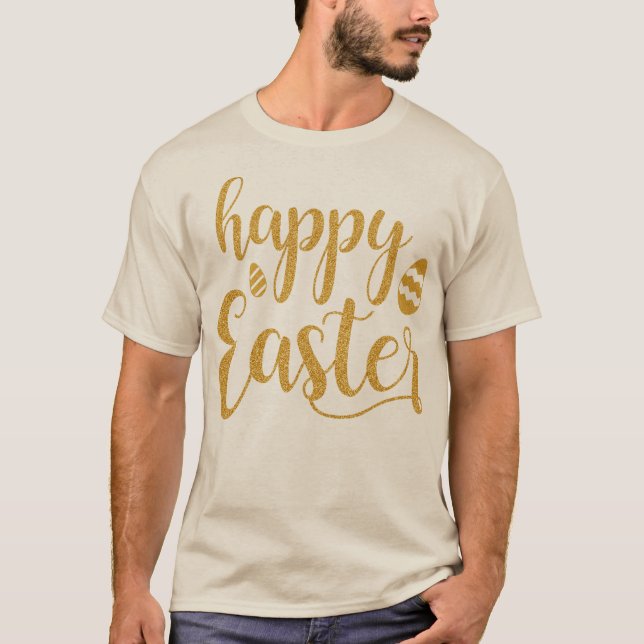 Happy Easter Graphic Print Classic T-Shirt (Front)