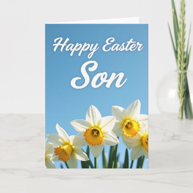 Happy Easter Great Son Card (Front)