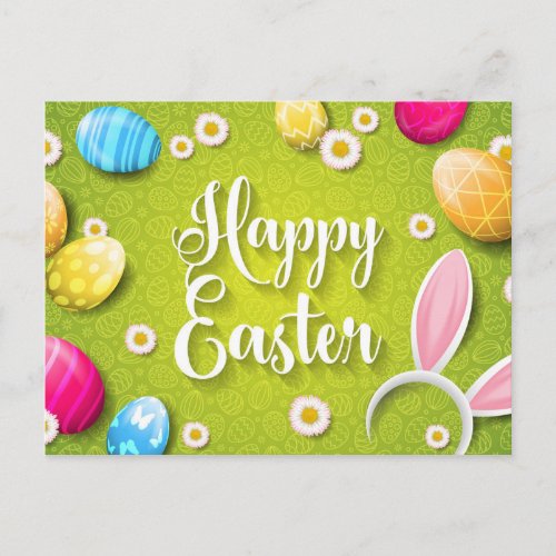 Happy easter greeting card