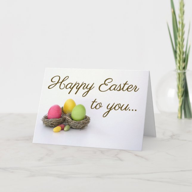 Happy Easter Greeting Card (Front)