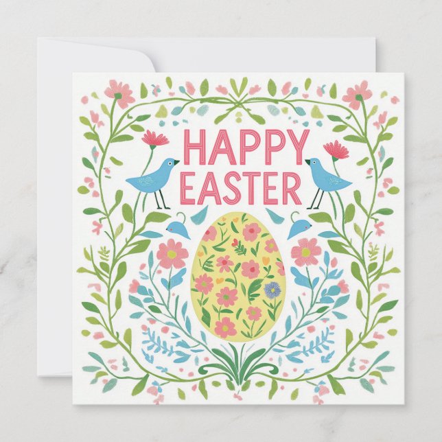 "Happy Easter" greeting card (Front)