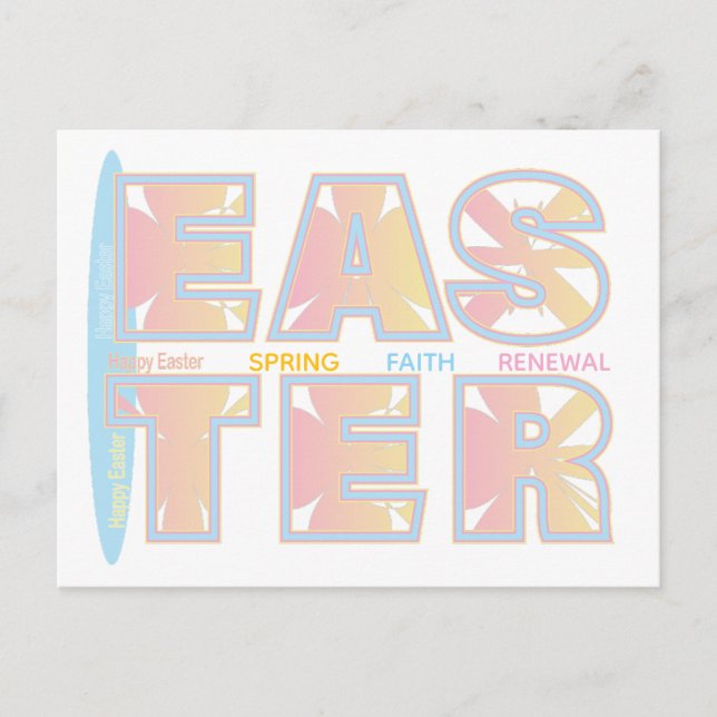 Happy Easter Greeting Card (Front)