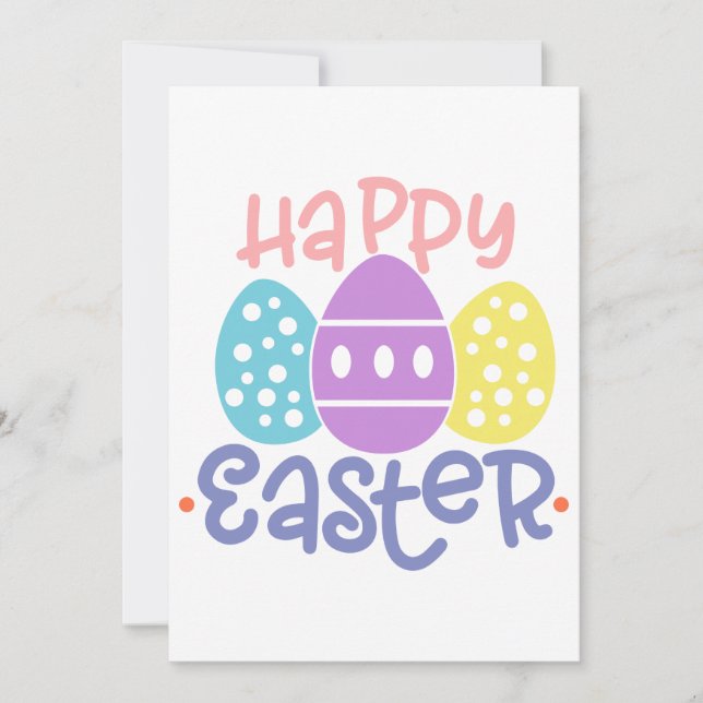 Happy Easter Greeting Card (Front)