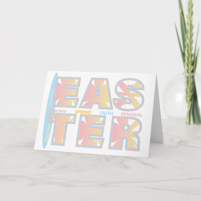Happy Easter Greeting Card (Front)