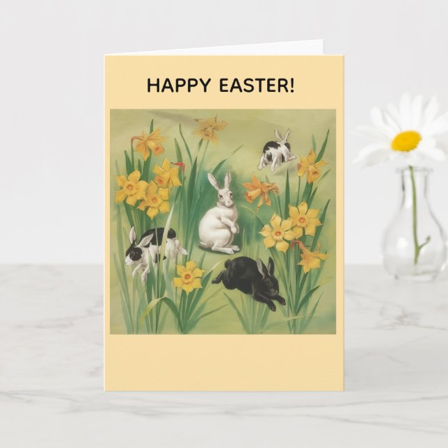 Happy Easter Greeting Card (Small Plant)