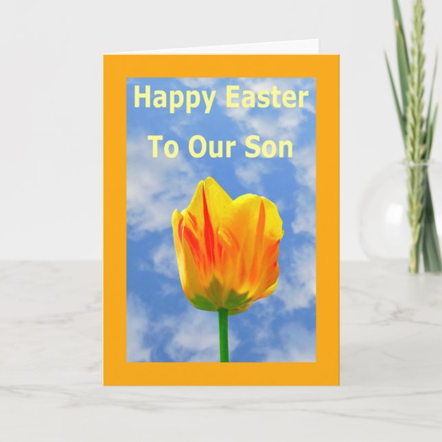 Happy Easter Greeting Card for Our Son (Front)