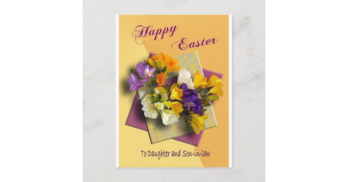 Happy Easter Greetings to Daughter Post Card Zazzle