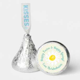 Happy Easter Happy Spring custom script cute daisy Hershey®'s Kisses®