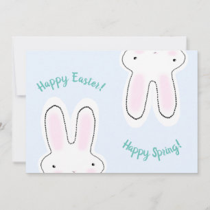 Happy Easter Happy Spring cute bunny funny card