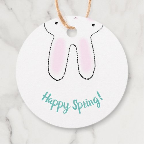 Happy Easter Happy Spring cute Easter Bunny funny Favor Tags